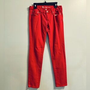 Bullhead, low rise pink skinny jeans